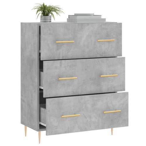 Komoda siva boja betona 69,5x34x90 cm od konstruiranog drva - Beton siva 1 Cijena
