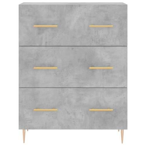 Komoda siva boja betona 69,5x34x90 cm od konstruiranog drva - Beton siva 1 Cijena