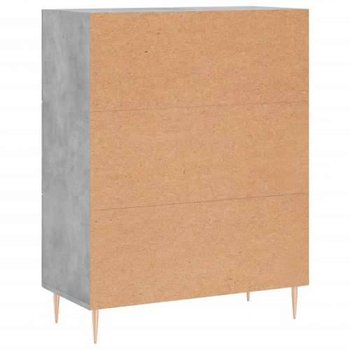 Komoda siva boja betona 69,5x34x90 cm od konstruiranog drva - Beton siva 1 Cijena