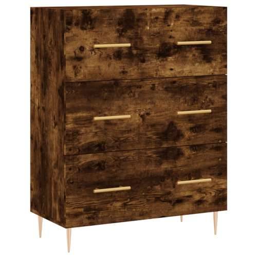 Komoda boja dimljenog hrasta 69,5x34x90 cm konstruirano drvo - Dimljeni hrast 1 Cijena