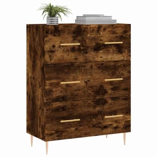 Komoda boja dimljenog hrasta 69,5x34x90 cm konstruirano drvo - Dimljeni hrast 1 Cijena