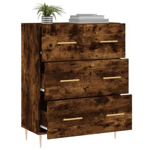 Komoda boja dimljenog hrasta 69,5x34x90 cm konstruirano drvo - Dimljeni hrast 1 Cijena