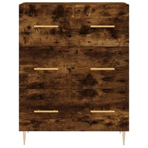 Komoda boja dimljenog hrasta 69,5x34x90 cm konstruirano drvo - Dimljeni hrast 1 Cijena