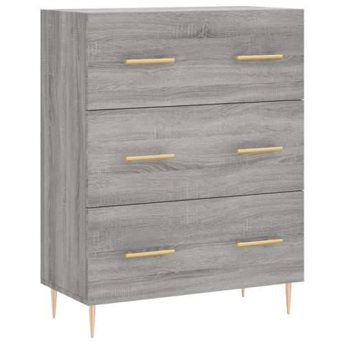 Komoda boja hrasta sonome 69,5 x 34 x 90 cm konstruirano drvo - Sivi hrast sonoma 1 Cijena