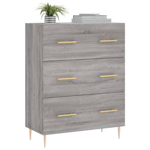 Komoda boja hrasta sonome 69,5 x 34 x 90 cm konstruirano drvo - Sivi hrast sonoma 1 Cijena