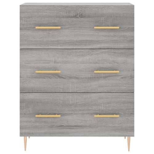 Komoda boja hrasta sonome 69,5 x 34 x 90 cm konstruirano drvo - Sivi hrast sonoma 1 Cijena