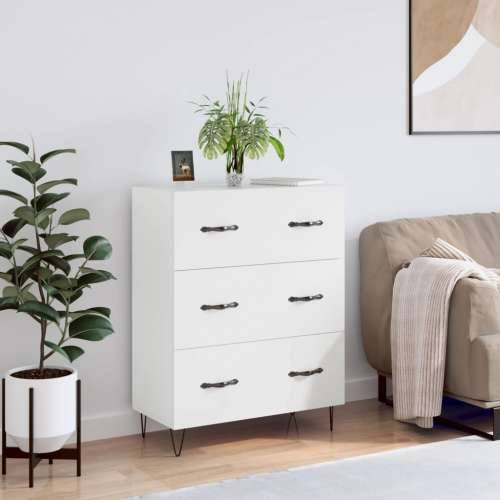 Komoda bijela 69,5x34x90 cm od konstruiranog drva - Bijela 1 Cijena