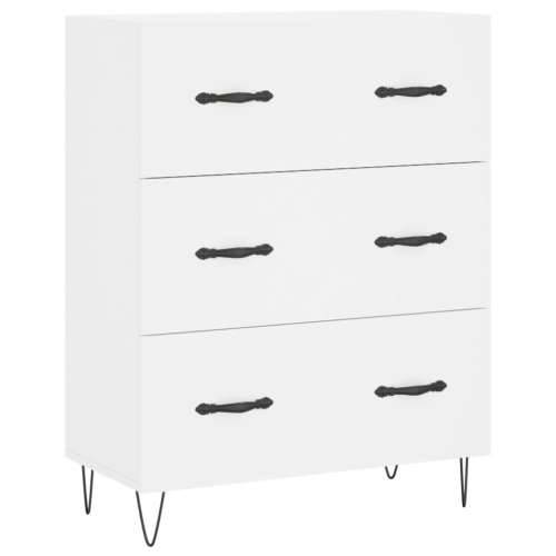 Komoda bijela 69,5x34x90 cm od konstruiranog drva - Bijela 1 Cijena