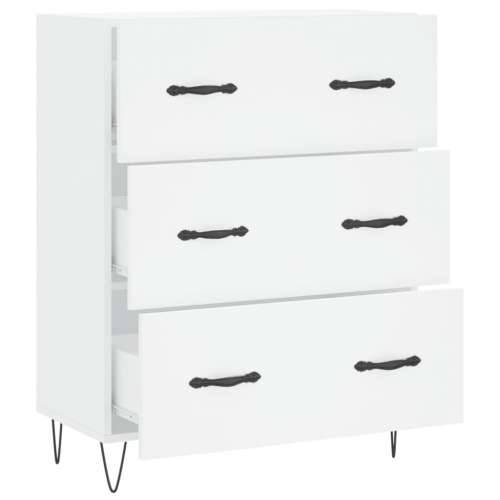 Komoda bijela 69,5x34x90 cm od konstruiranog drva - Bijela 1 Cijena