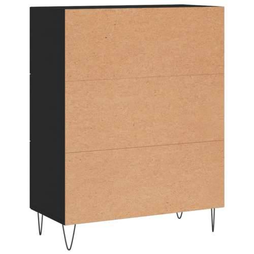 Komoda crna 69,5 x 34 x 90 cm od konstruiranog drva - Crna 1 Cijena