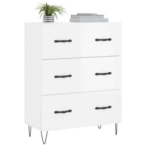 Komoda sjajna bijela 69,5x34x90 cm od konstruiranog drva - Visoko sjajno bijela 1 Cijena