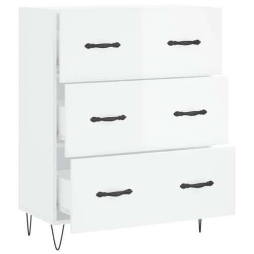 Komoda sjajna bijela 69,5x34x90 cm od konstruiranog drva - Visoko sjajno bijela 1 Cijena