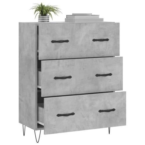 Komoda siva boja betona 69,5x34x90 cm od konstruiranog drva - Beton siva 1 Cijena
