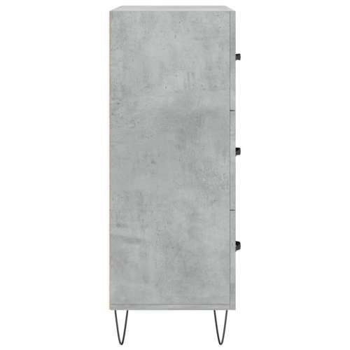 Komoda siva boja betona 69,5x34x90 cm od konstruiranog drva - Beton siva 1 Cijena
