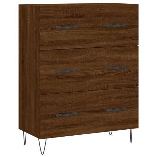 Komoda boja smeđeg hrasta 69,5x34x90 cm od konstruiranog drva - Smeđi hrast 1 Cijena