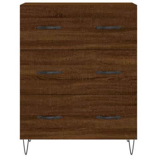 Komoda boja smeđeg hrasta 69,5x34x90 cm od konstruiranog drva - Smeđi hrast 1 Cijena