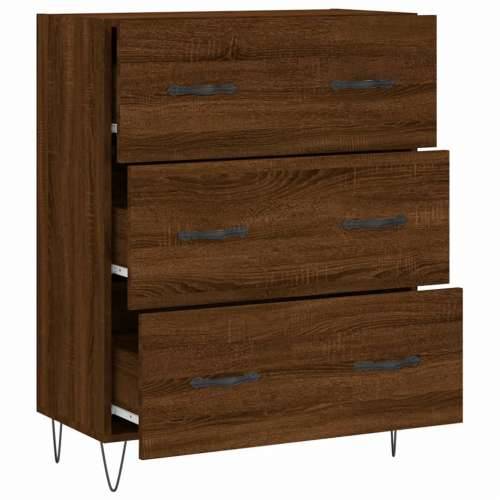 Komoda boja smeđeg hrasta 69,5x34x90 cm od konstruiranog drva - Smeđi hrast 1 Cijena