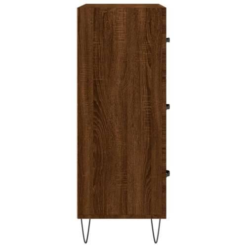 Komoda boja smeđeg hrasta 69,5x34x90 cm od konstruiranog drva - Smeđi hrast 1 Cijena