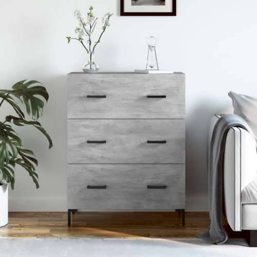Komoda siva boja betona 69,5x34x90 cm od konstruiranog drva - Beton siva 1 Cijena