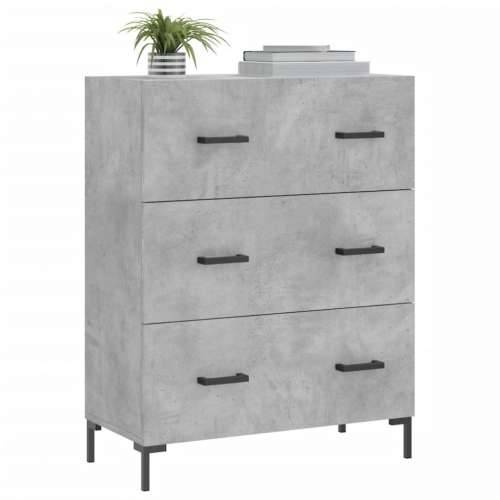 Komoda siva boja betona 69,5x34x90 cm od konstruiranog drva - Beton siva 1 Cijena