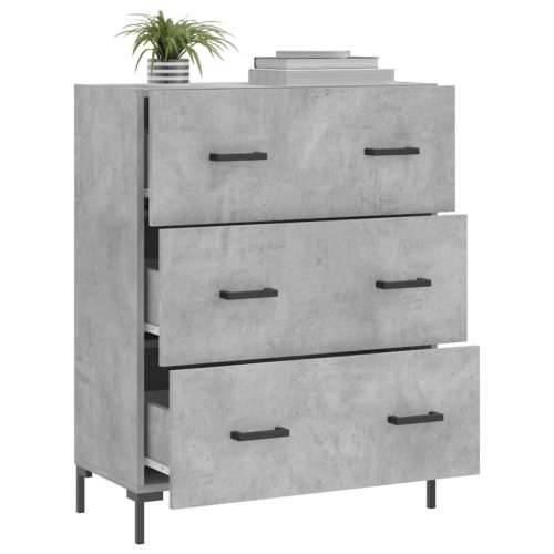 Komoda siva boja betona 69,5x34x90 cm od konstruiranog drva - Beton siva 1 Cijena