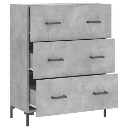 Komoda siva boja betona 69,5x34x90 cm od konstruiranog drva - Beton siva 1 Cijena