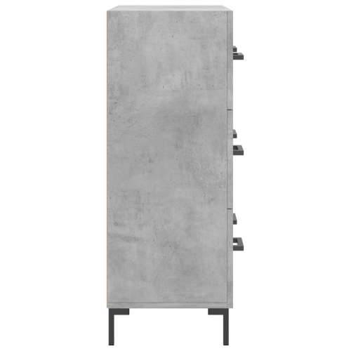 Komoda siva boja betona 69,5x34x90 cm od konstruiranog drva - Beton siva 1 Cijena