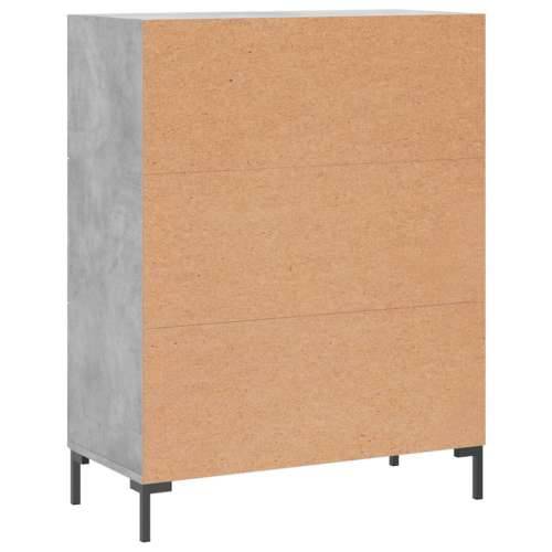 Komoda siva boja betona 69,5x34x90 cm od konstruiranog drva - Beton siva 1 Cijena