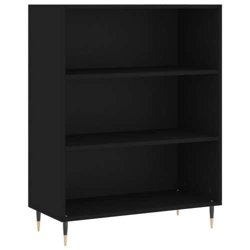 Regal za knjige crni 69,5 x 32,5 x 90 cm konstruirano drvo - Crna 1 Cijena