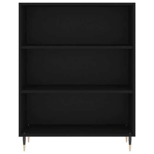 Regal za knjige crni 69,5 x 32,5 x 90 cm konstruirano drvo - Crna 1 Cijena
