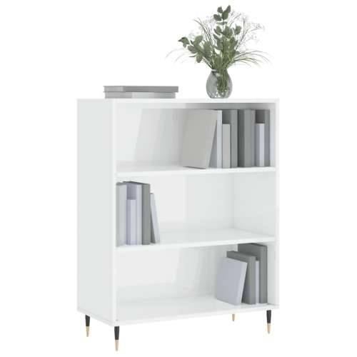 Regal za knjige sjajni bijeli 69,5x32,5x90 cm konstruirano drvo - Visoko sjajno bijela 1 Cijena