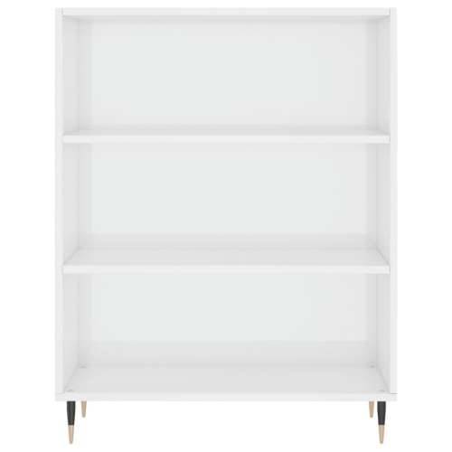 Regal za knjige sjajni bijeli 69,5x32,5x90 cm konstruirano drvo - Visoko sjajno bijela 1 Cijena