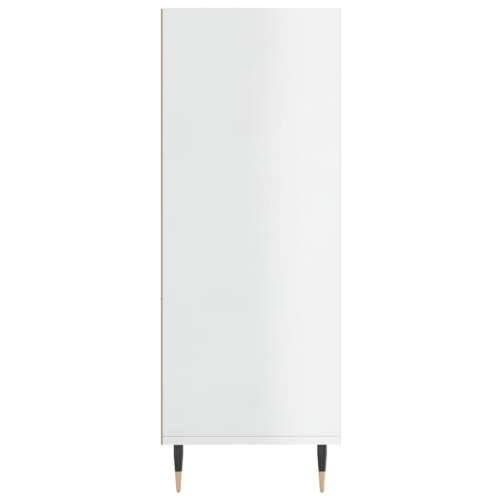 Regal za knjige sjajni bijeli 69,5x32,5x90 cm konstruirano drvo - Visoko sjajno bijela 1 Cijena