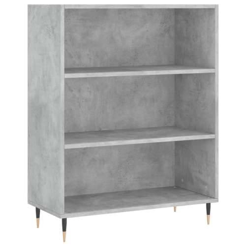 Regal za knjige boja betona 69,5x32,5x90 cm konstruirano drvo - Beton siva 1 Cijena
