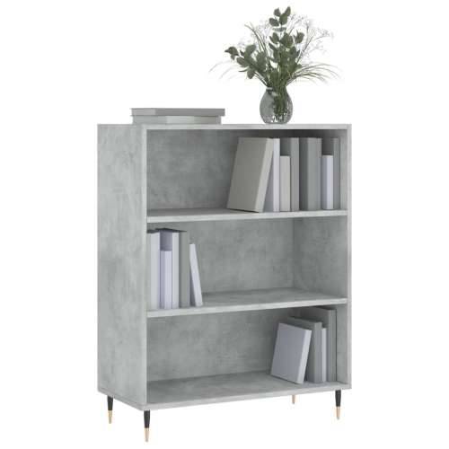 Regal za knjige boja betona 69,5x32,5x90 cm konstruirano drvo - Beton siva 1 Cijena