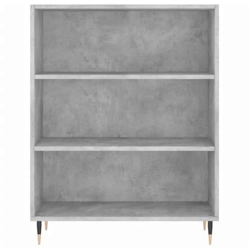 Regal za knjige boja betona 69,5x32,5x90 cm konstruirano drvo - Beton siva 1 Cijena