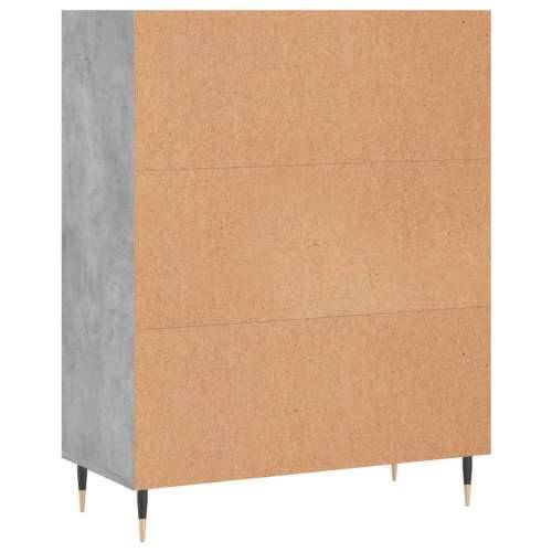 Regal za knjige boja betona 69,5x32,5x90 cm konstruirano drvo - Beton siva 1 Cijena
