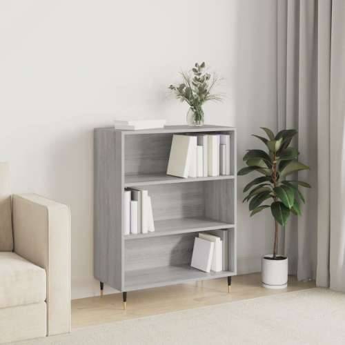 Regal za knjige boja hrasta 69,5x32,5x90 cm konstruirano drvo - Sivi hrast sonoma 1 Cijena