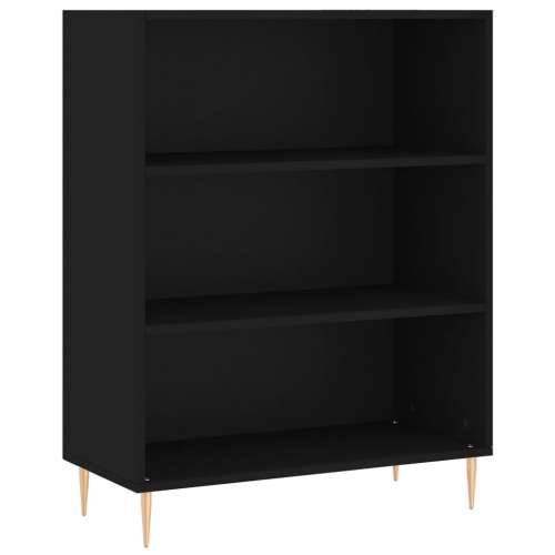 Regal za knjige crni 69,5 x 32,5 x 90 cm konstruirano drvo - Crna 1 Cijena