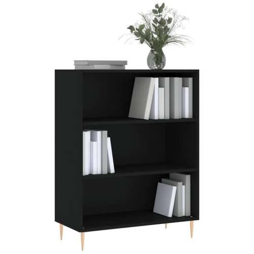 Regal za knjige crni 69,5 x 32,5 x 90 cm konstruirano drvo - Crna 1 Cijena