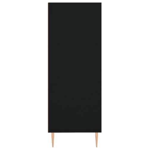 Regal za knjige crni 69,5 x 32,5 x 90 cm konstruirano drvo - Crna 1 Cijena