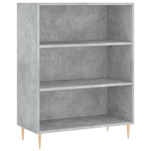 Regal za knjige boja betona 69,5x32,5x90 cm konstruirano drvo - Beton siva 1 Cijena