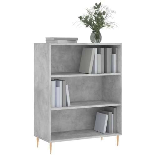 Regal za knjige boja betona 69,5x32,5x90 cm konstruirano drvo - Beton siva 1 Cijena