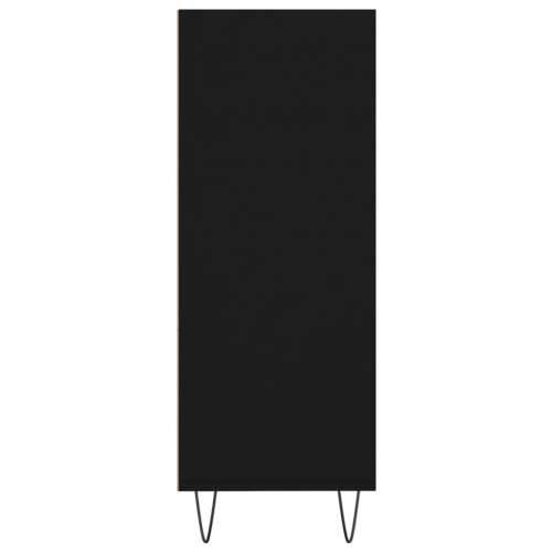 Regal za knjige crni 69,5 x 32,5 x 90 cm konstruirano drvo - Crna 1 Cijena