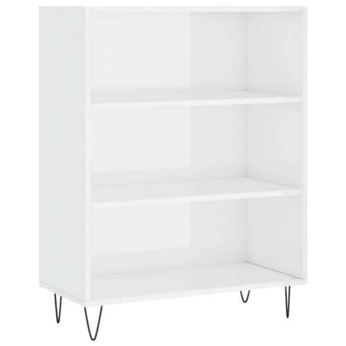 Regal za knjige sjajni bijeli 69,5x32,5x90 cm konstruirano drvo - Visoko sjajno bijela 1 Cijena