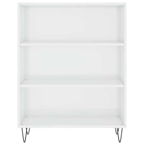 Regal za knjige sjajni bijeli 69,5x32,5x90 cm konstruirano drvo - Visoko sjajno bijela 1 Cijena