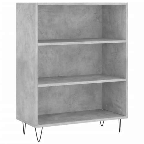 Regal za knjige boja betona 69,5x32,5x90 cm konstruirano drvo - Beton siva 1 Cijena