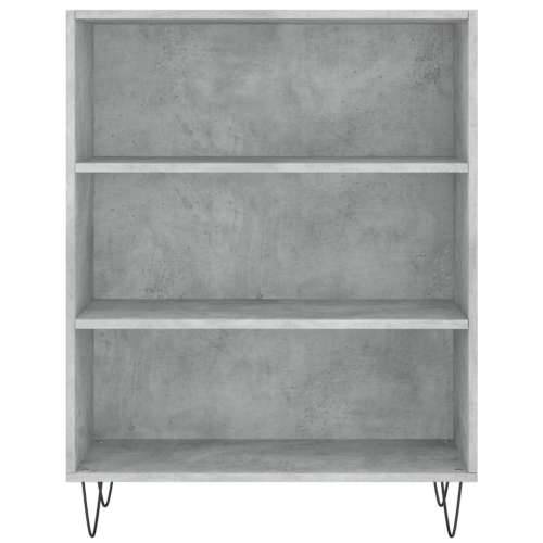 Regal za knjige boja betona 69,5x32,5x90 cm konstruirano drvo - Beton siva 1 Cijena