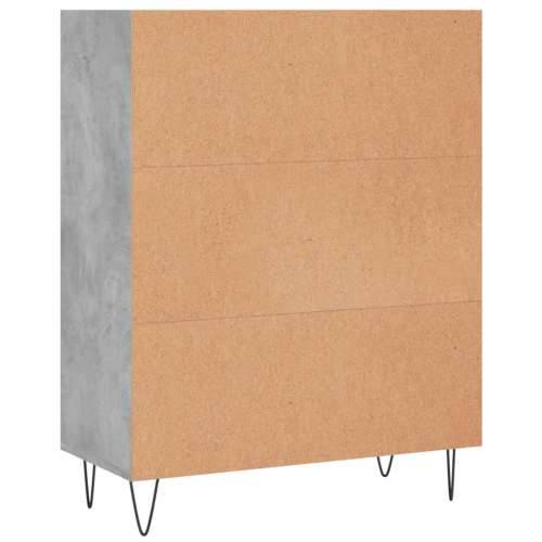 Regal za knjige boja betona 69,5x32,5x90 cm konstruirano drvo - Beton siva 1 Cijena