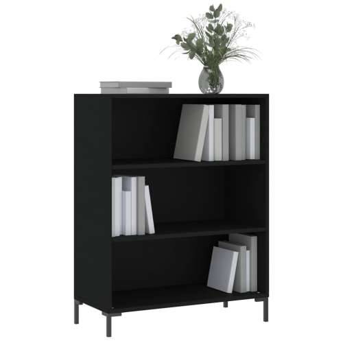 Regal za knjige crni 69,5 x 32,5 x 90 cm konstruirano drvo - Crna 1 Cijena